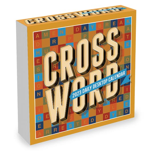 TF Publishing 2023 Crossword Puzzles Daily Desktop Calendar Desk